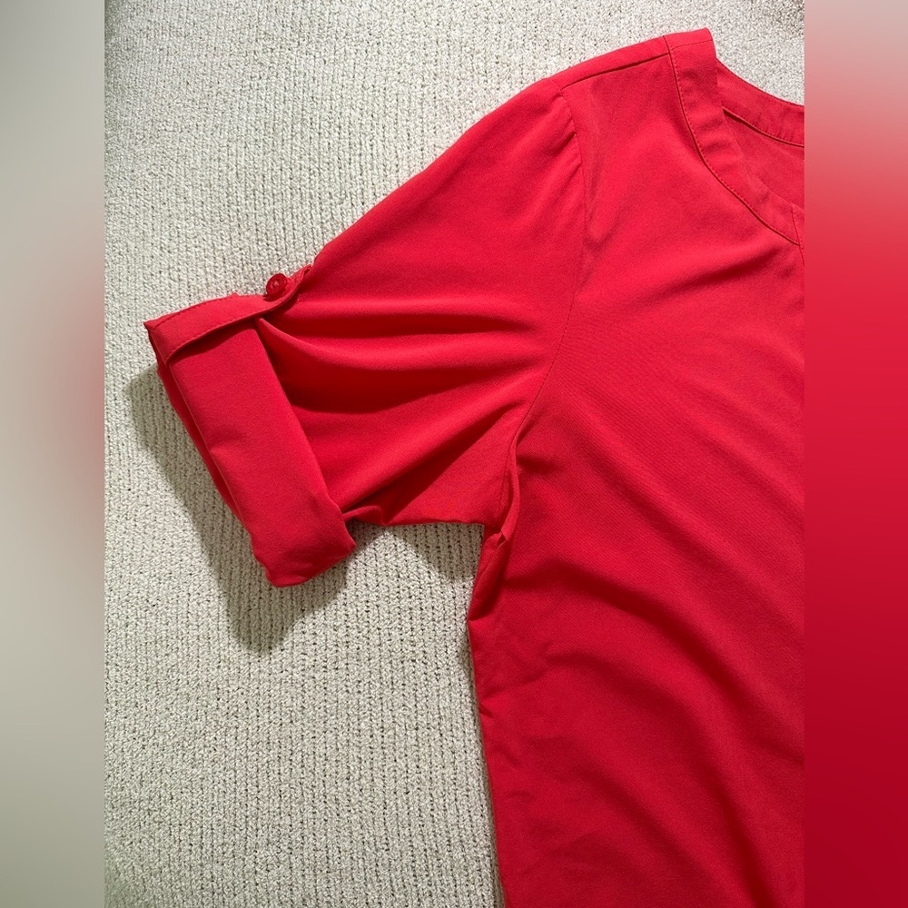 Coral red L.L. Bean swim cover up. Size small.